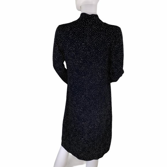 J. Jill PolkaDot Dress Black White Dress Wrap XS - Picture 3 of 7